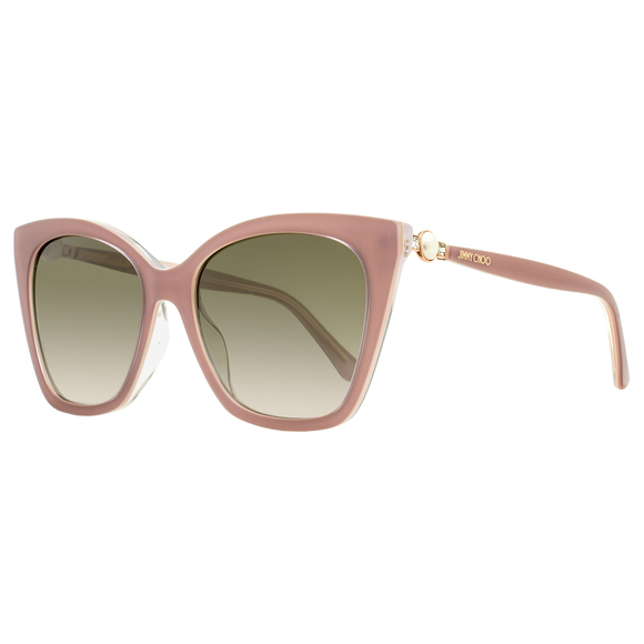 Jimmy Choo Cat Eye Sunglasses Rua /G Y9AHA Nude 56mm - Picture 1 of 2